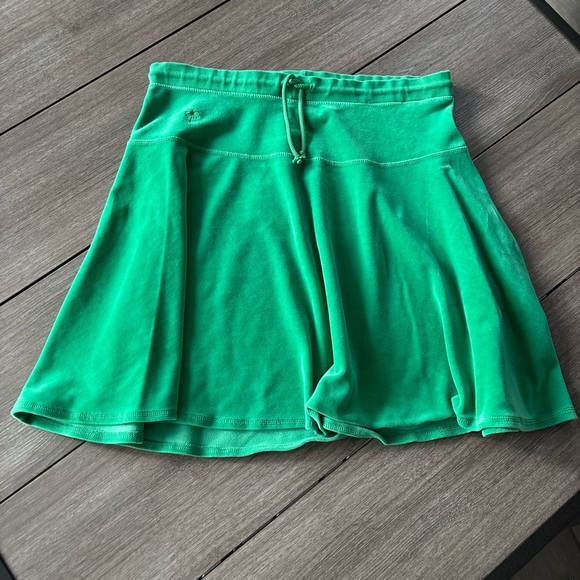 Vintage Lilly Pulitzer White Label Vibrant Green Velour Skirt, 80’s/90’s, EUC L - Picture 1 of 10